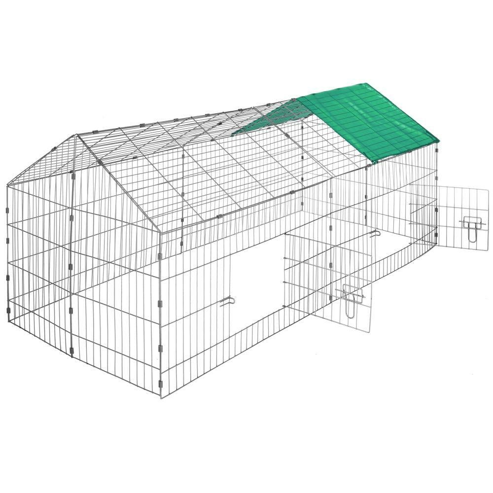 Enclos cage pour rongeurs 180 x 75 x 75 cm vert