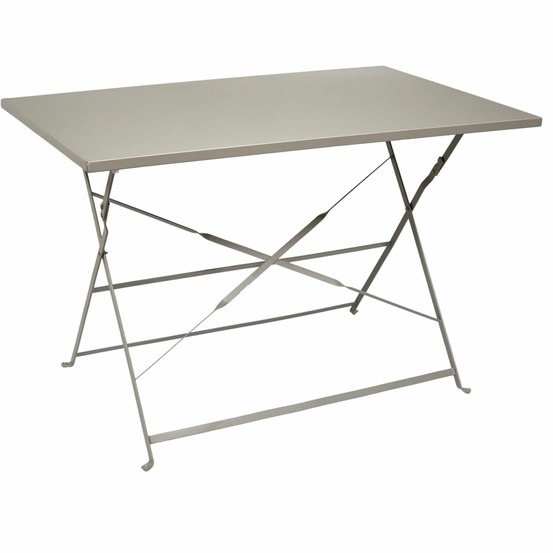 Table de jardin pliante palerme 110 x 70 cm taupe