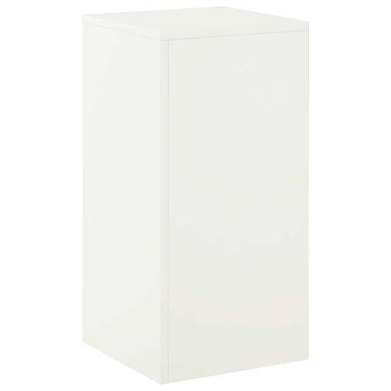 Support de plante blanc 30 x 30 x 60 cm acier