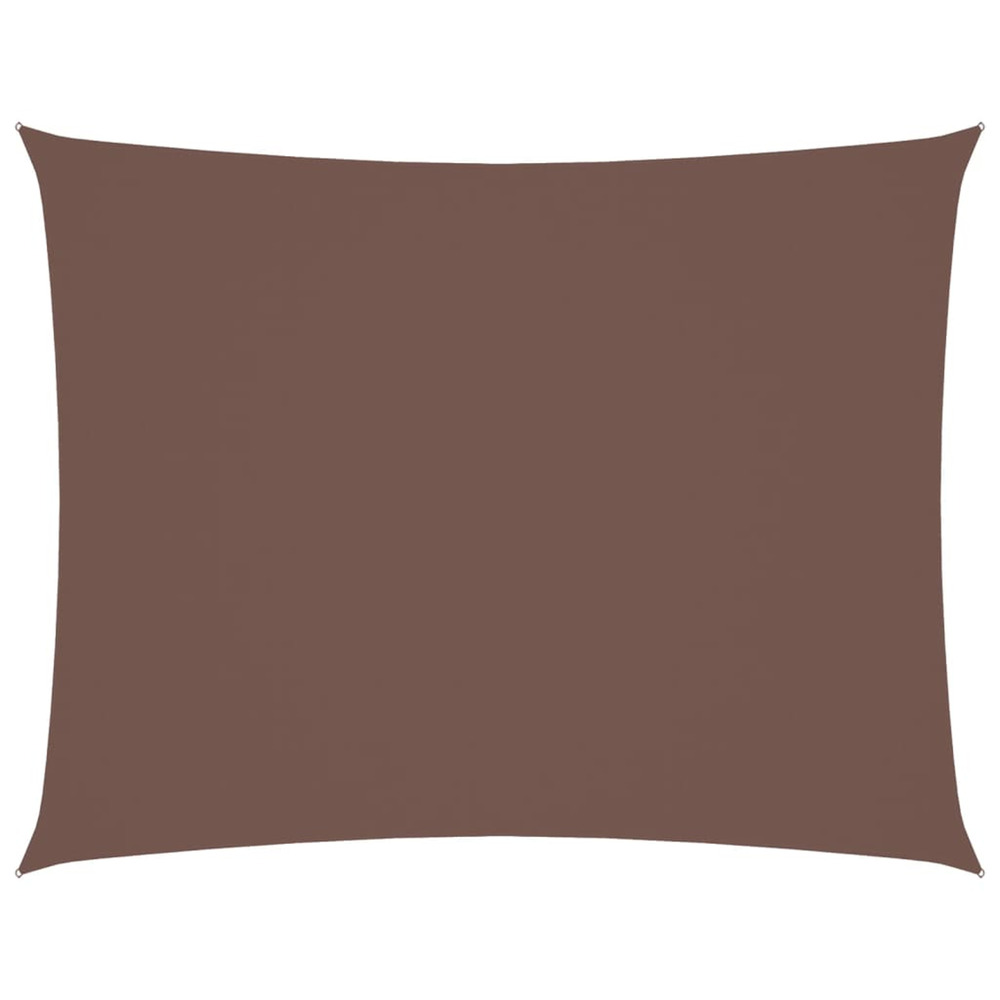 Voile de parasol tissu oxford rectangulaire 2,5x3,5 m marron