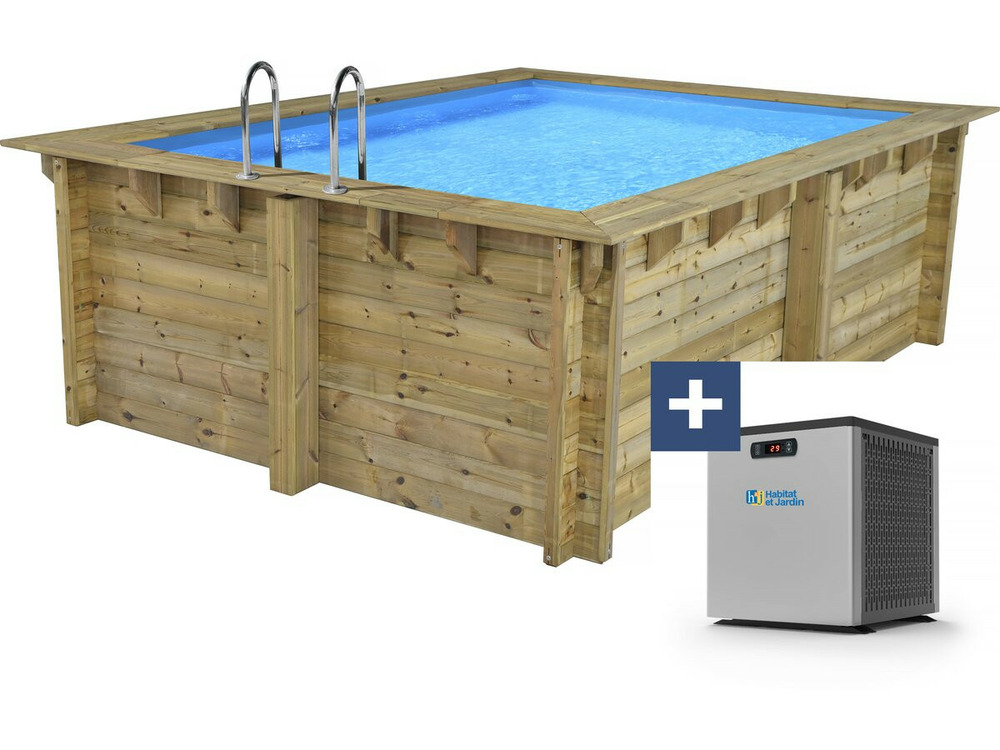 Piscine bois rectangle 