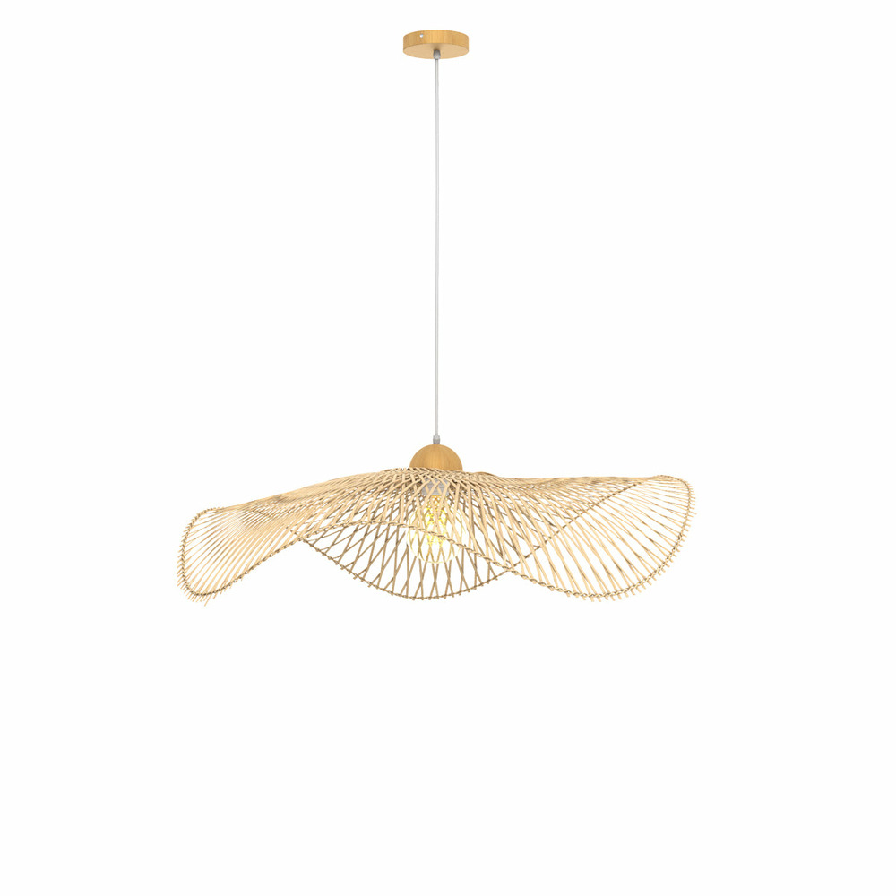 Jipi-suspension d75 cm en bambou avec fil blanc