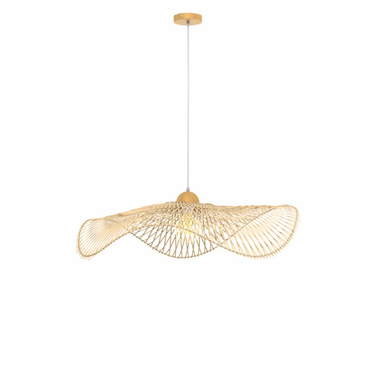 Jipi-suspension d75 cm en bambou avec fil blanc