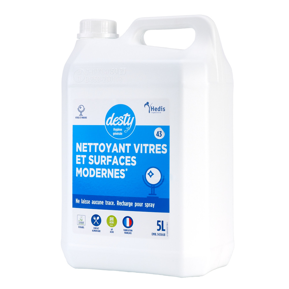 Desty vitres est surfaces ecolabel bidon de 5l - sodel