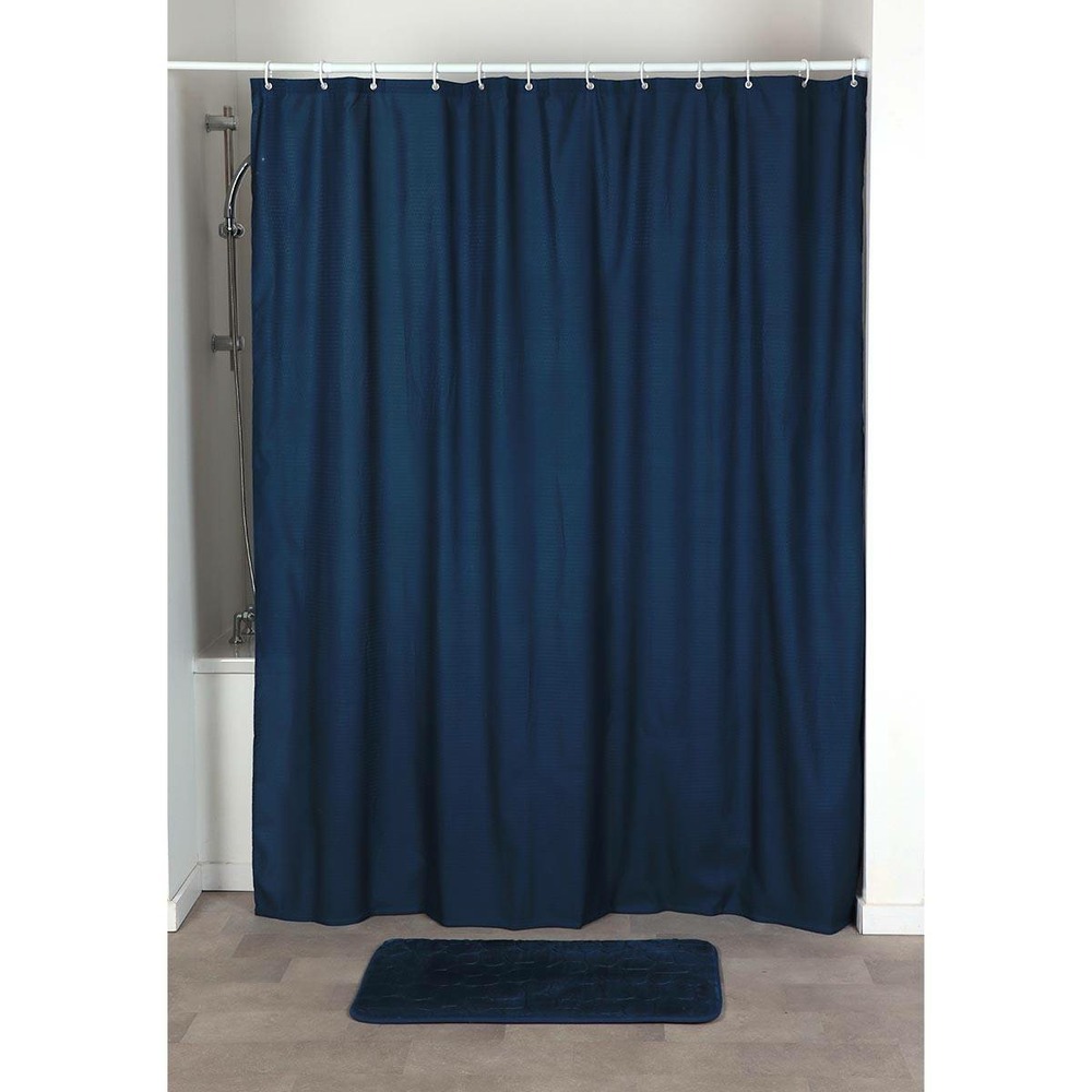 Rideau de douche microfibre 180x200cm- bleu marine