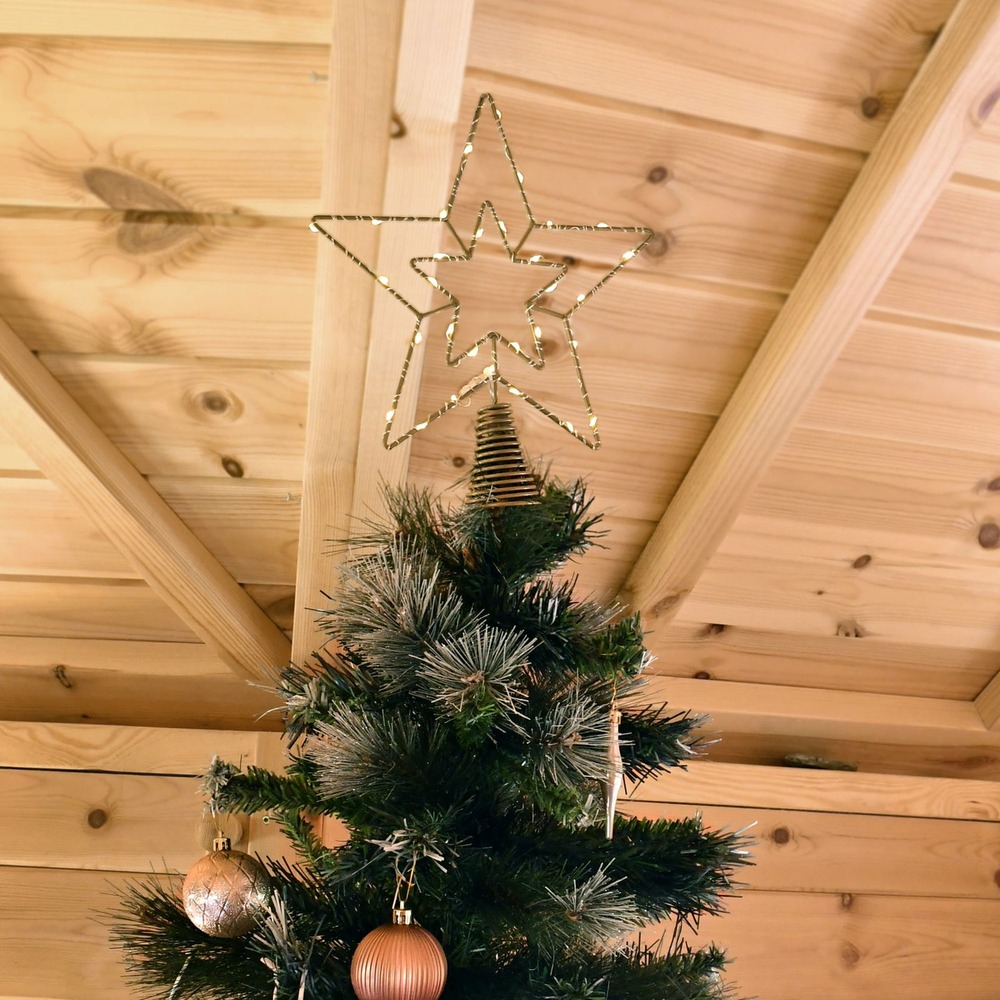 Cimier étoile dorée lumineux