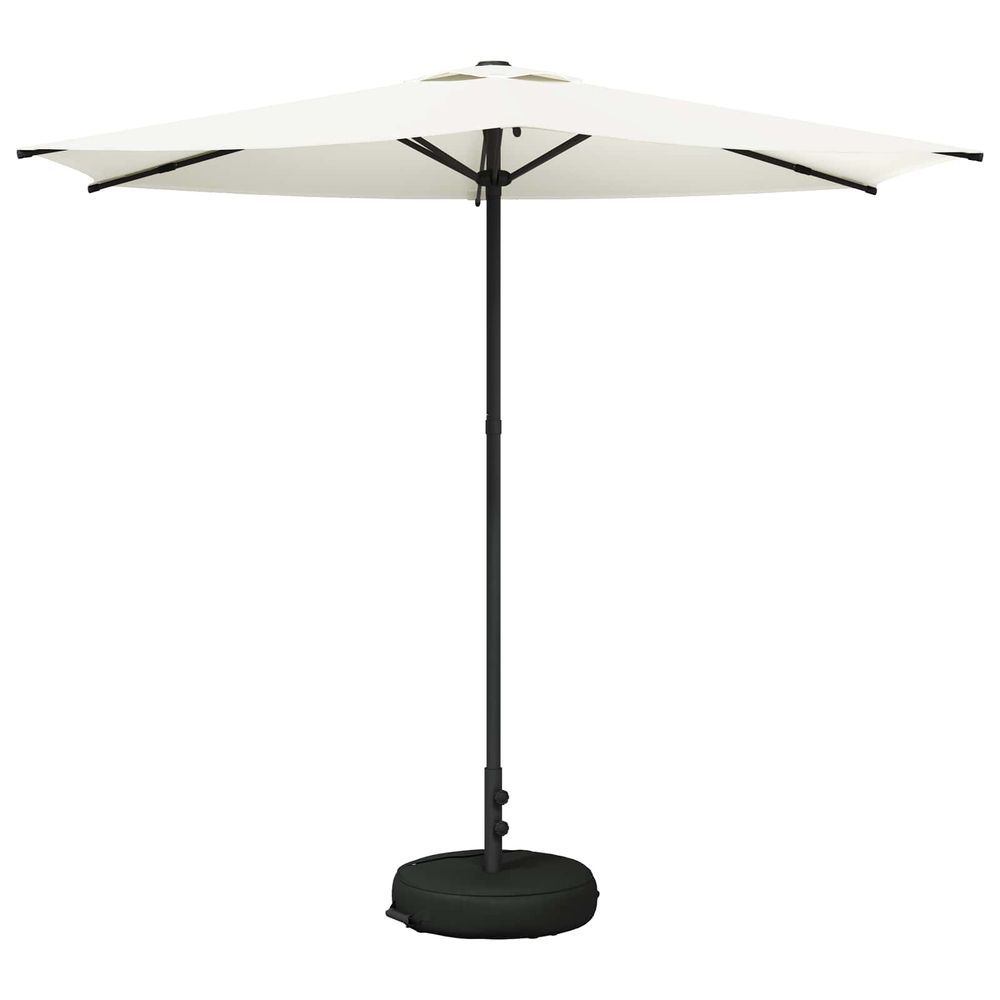 Parasol de jardin avec base 270 x 270 cm polyester