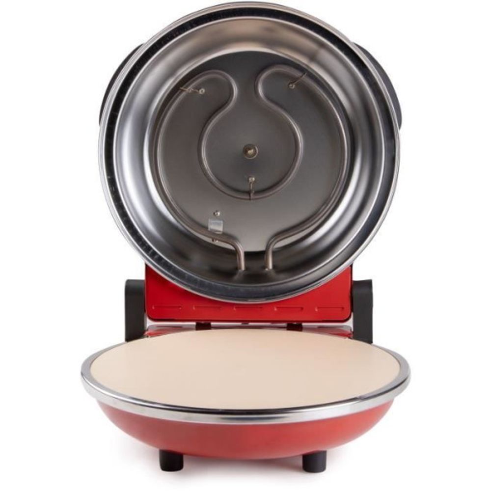 Four a pizza four a pizza - - do9284pz - électrique 1200w - pierre en céramique - rouge