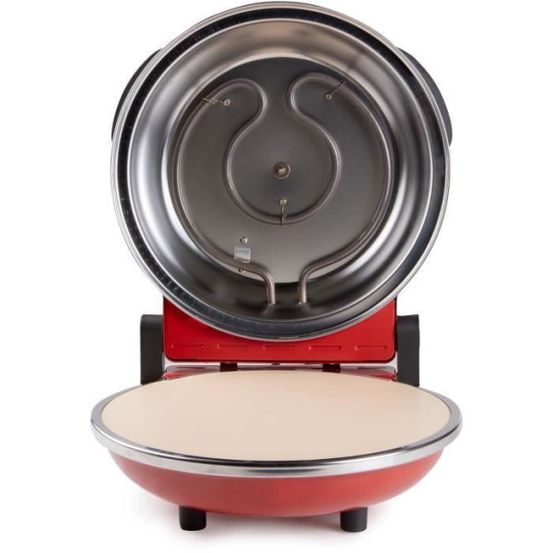Four a pizza four a pizza - - do9284pz - électrique 1200w - pierre en céramique - rouge