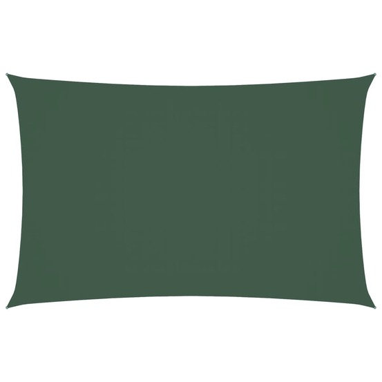 Voile de parasol tissu oxford rectangulaire 2x5 m vert foncé