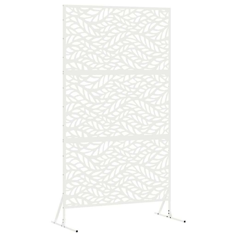 Écran de confidentialité 100 x 50 x 180 cm acier blanc