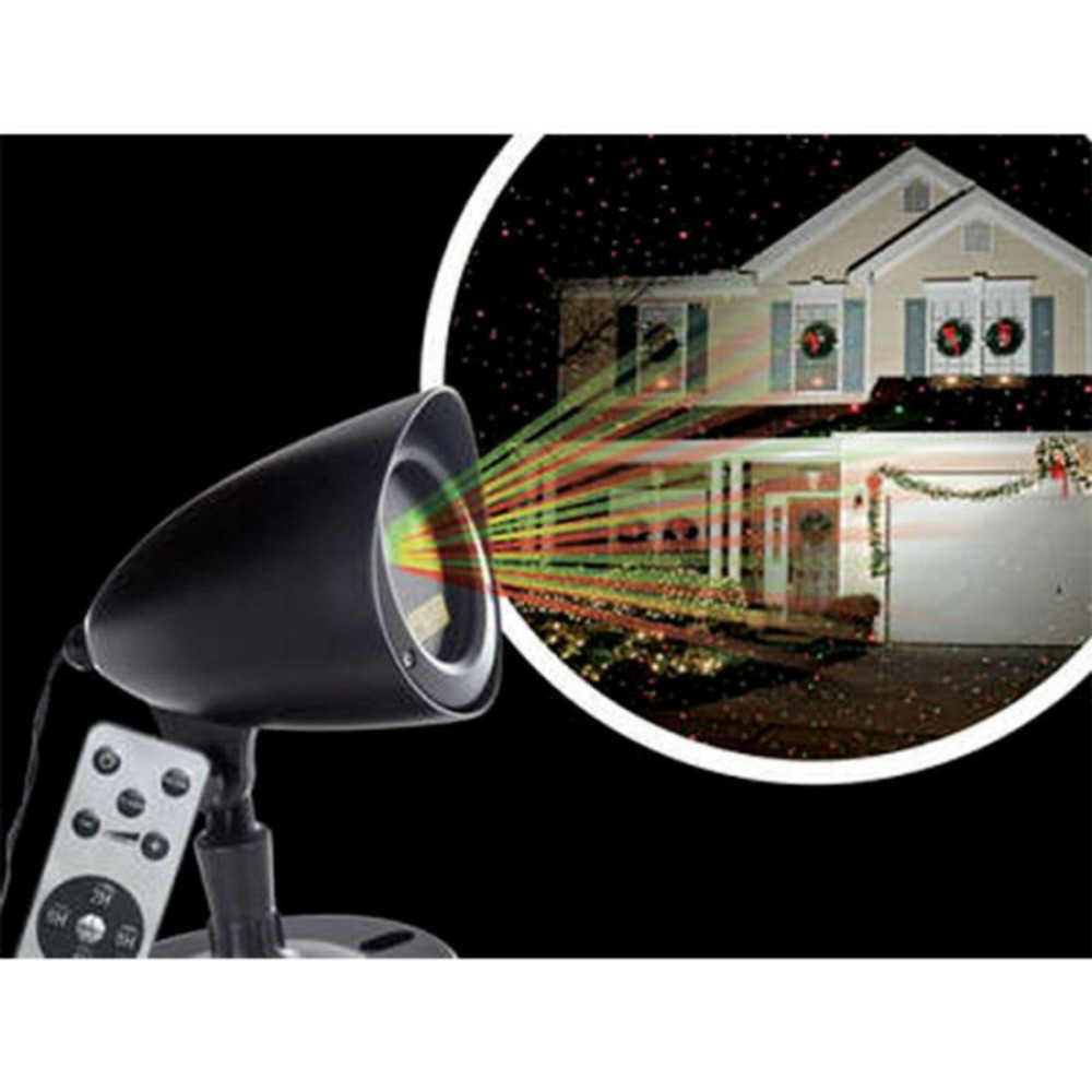 Projecteur laser extérieur télécommande 39cm noir