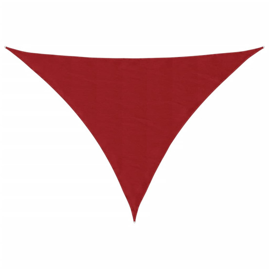 Voile de parasol tissu oxford triangulaire 3x4x4 m rouge