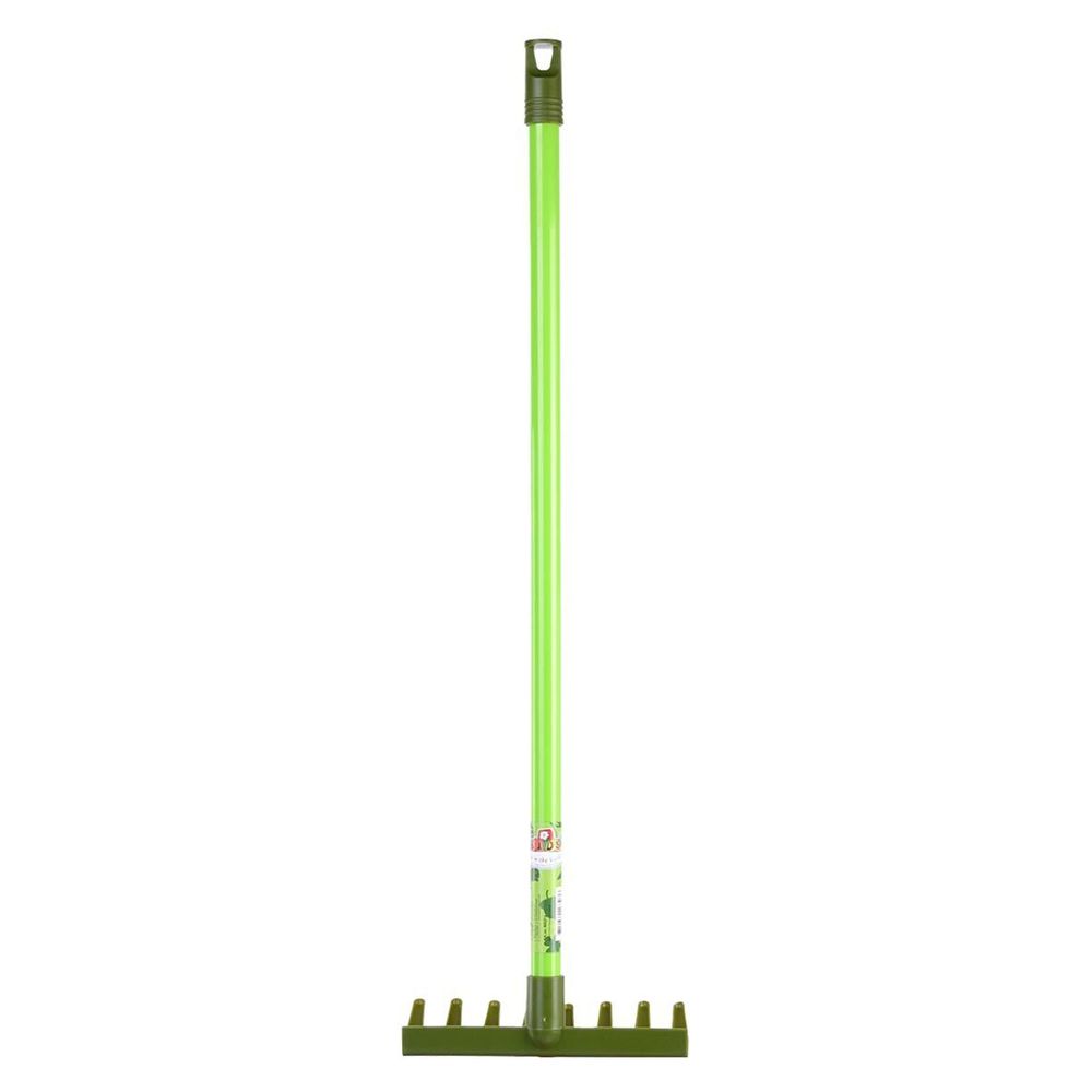 Outil de jardin en plastique pour enfant 70 cm râteau classique