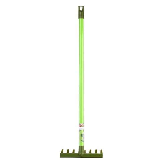 Outil de jardin en plastique pour enfant 70 cm râteau classique