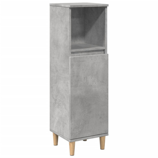 Armoire de salle de bain gris béton 30x30x100 cm