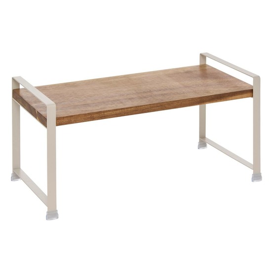 5five - etagère 1 niveau acacia beige et bois