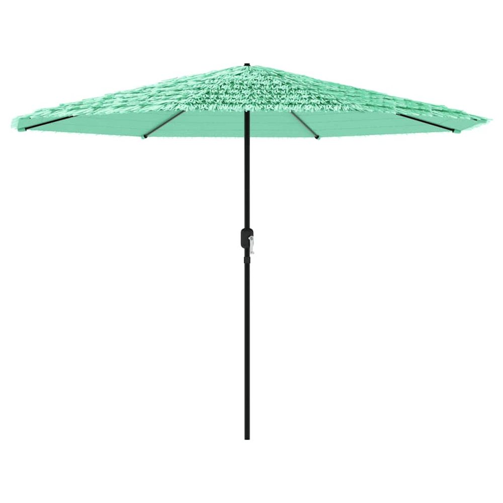 Parasol de jardin avec mât en acier vert 324x324x247 cm