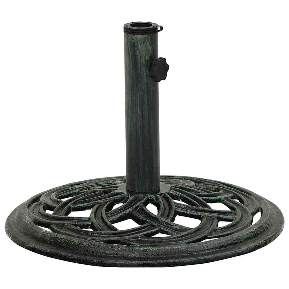 Socle de parasol vert 44x44x31 cm fonte