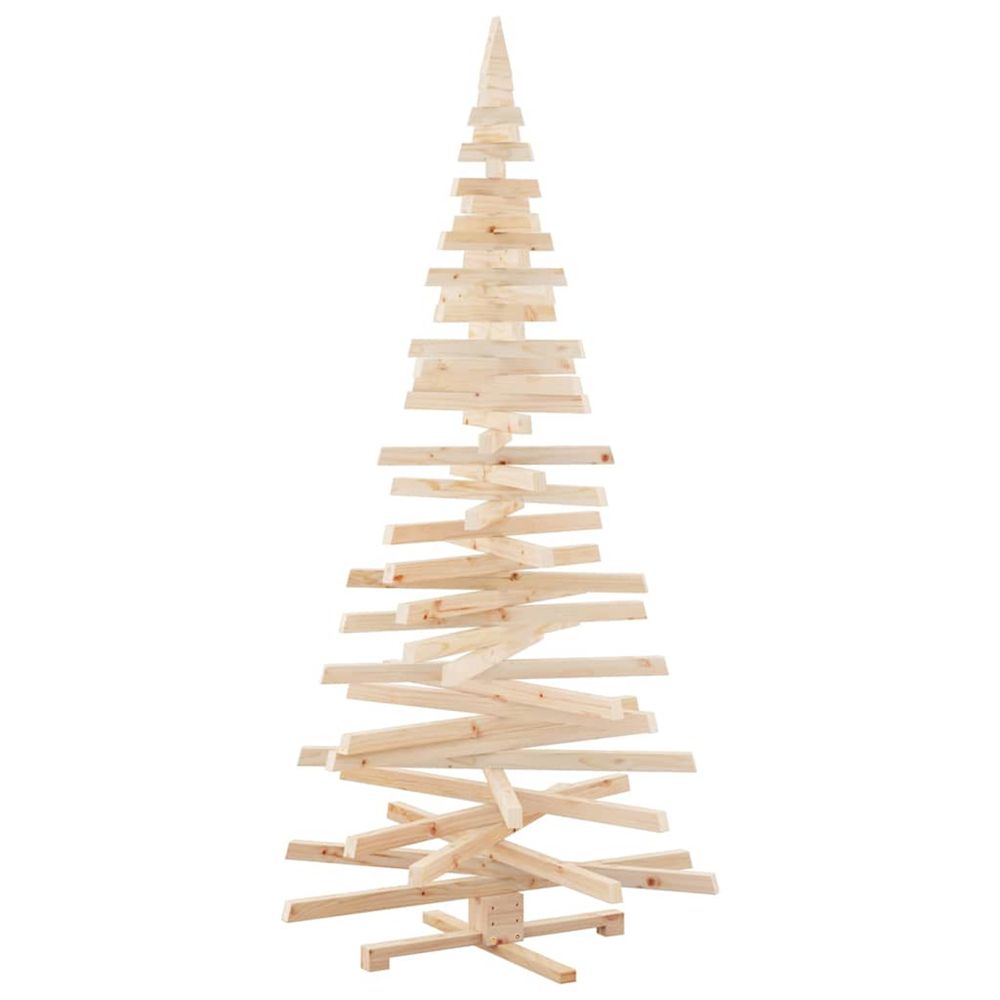 Arbres de noël avec support naturel 210 cm bois massif en pin