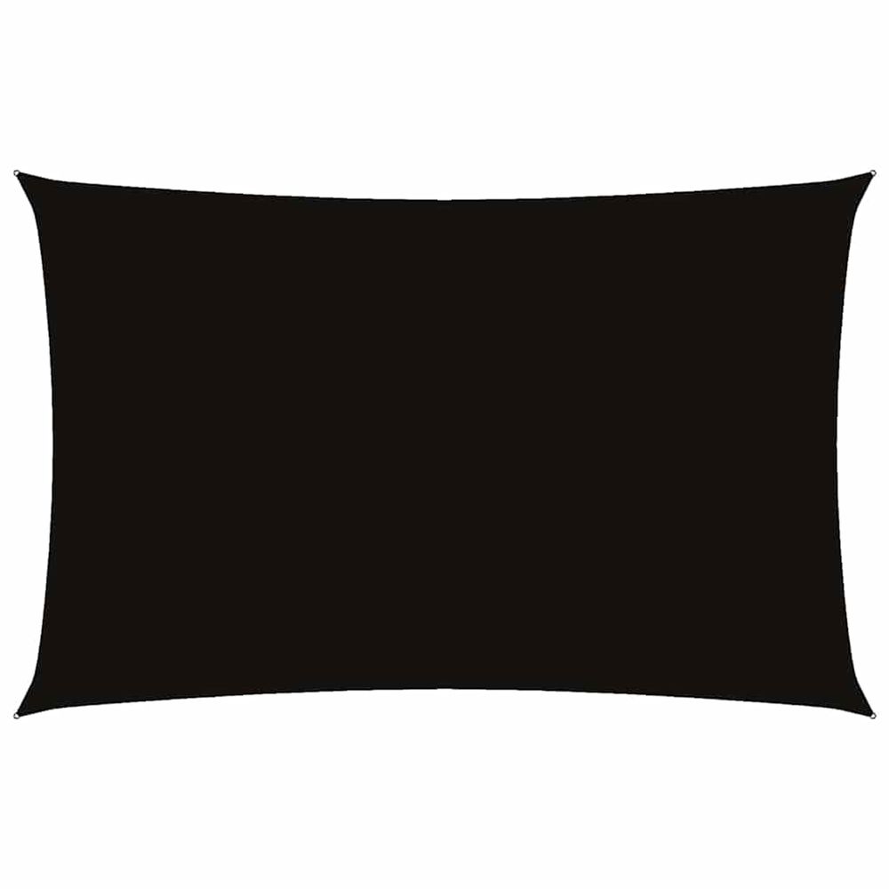 Voile de parasol tissu oxford rectangulaire 5x8 m noir
