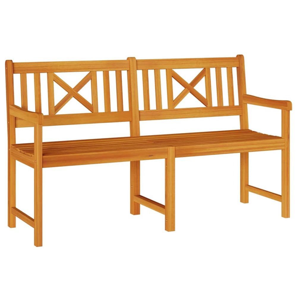 Banc extérieur 150 x 56 x 90 cm bois d'acacia massif naturel