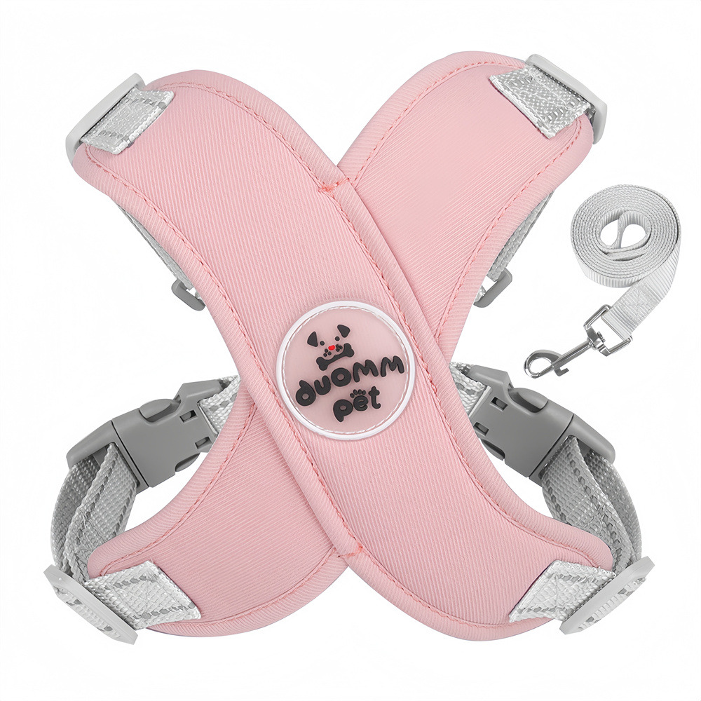 Harnais pour chien，convient aux chiens taille rose s