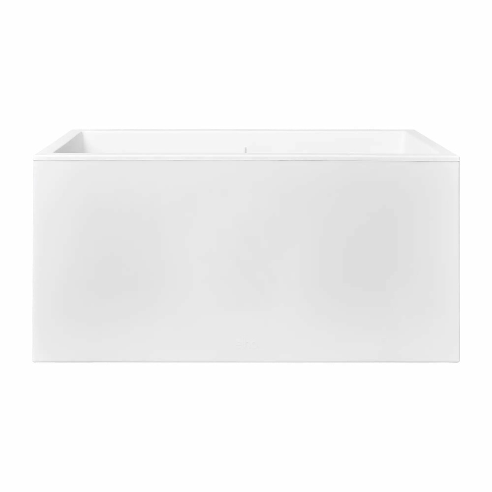 Bac à fleurs - blanc - 59 x 30 x 29 cm - 100% recyclé