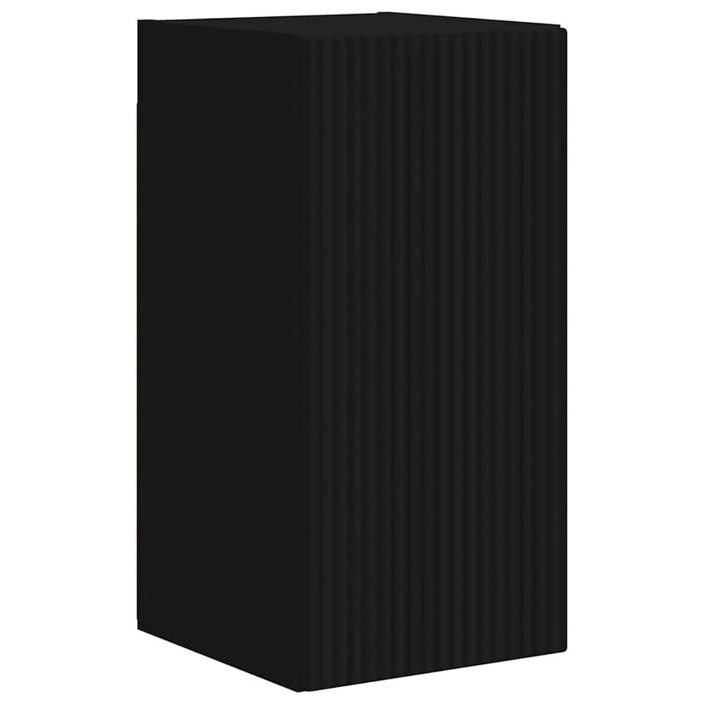 Meuble tv mural 30 x 31 x 60 cm noir bois d'ingénierie