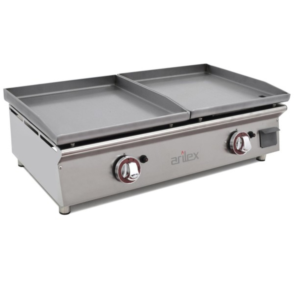 Plancha à gaz duo en acier laminé - arilex