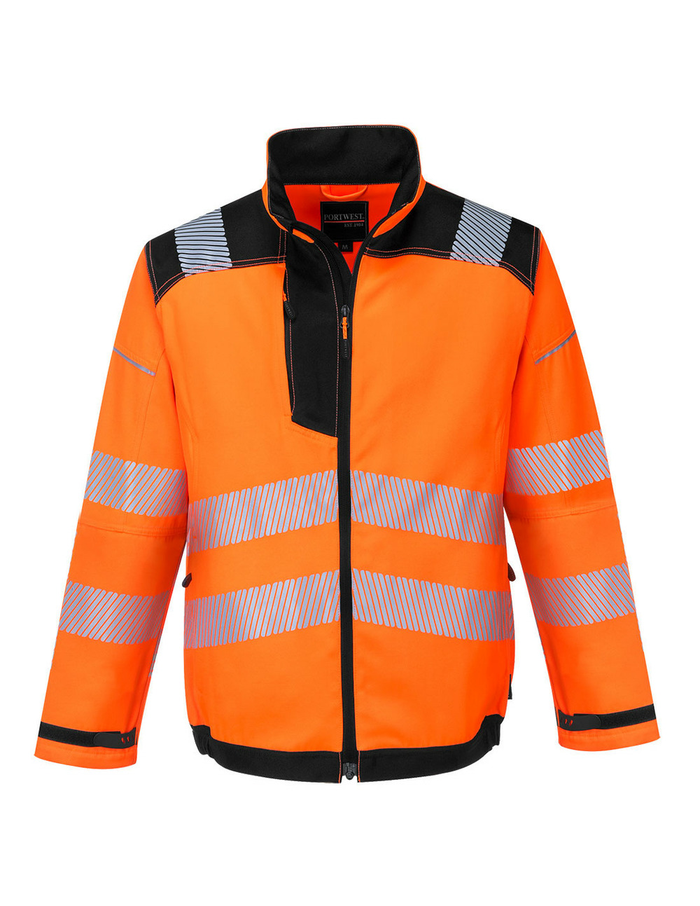 Veste hv pw3 couleur : orange/noir taille l - portwest