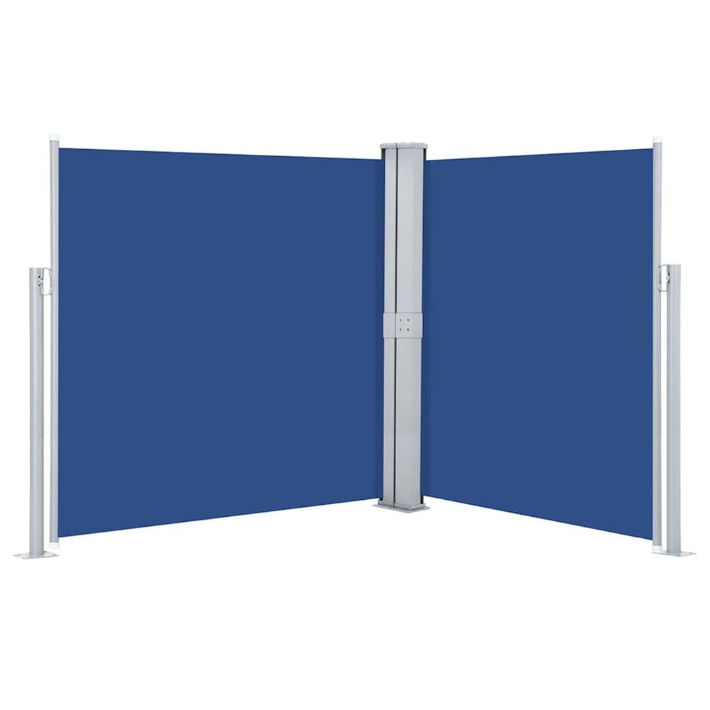 Brise vue latÃ©ral rÃ©tractable Bleu 140 x