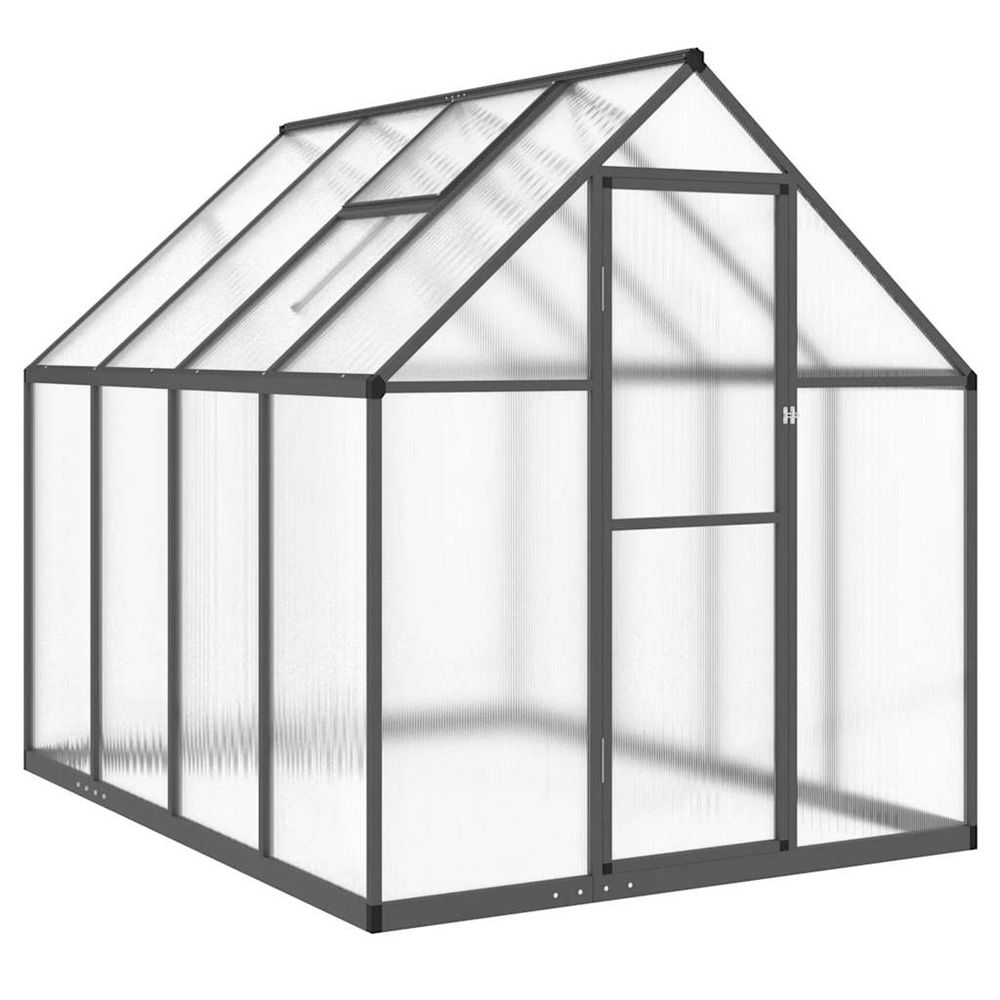 Serre avec cadre de base anthracite 224x169x195 cm aluminium