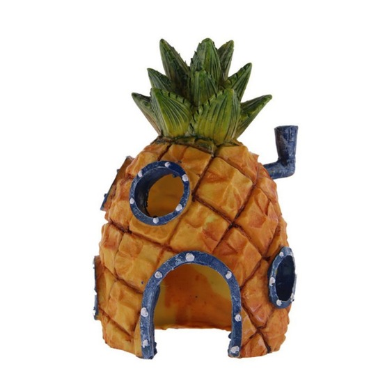 Décoration d'aquarium-maisonl'ananas-forme d'ananas