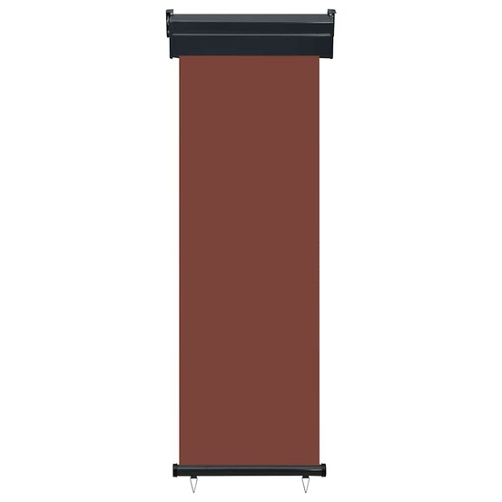 Auvent latéral de balcon 65x250 cm marron