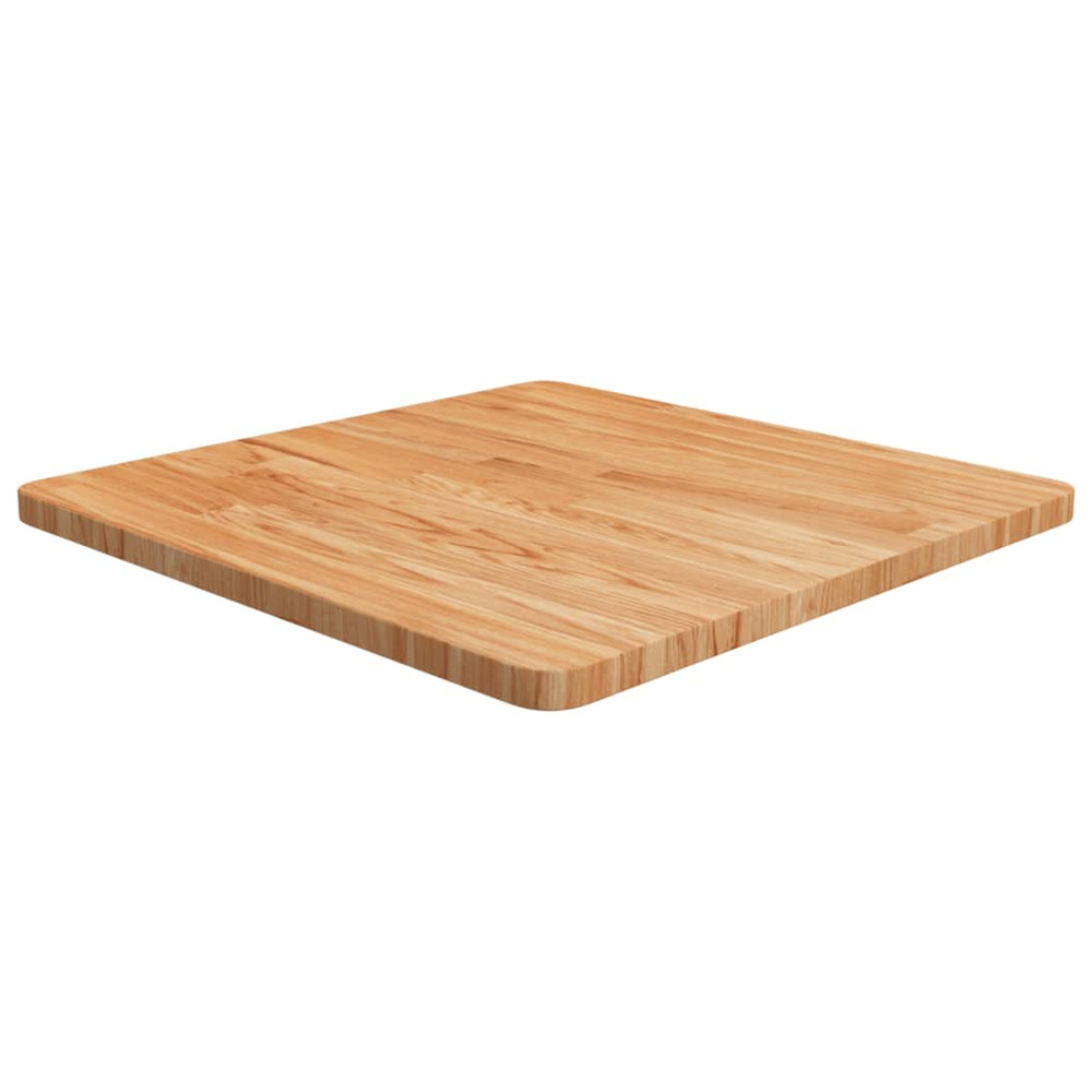 Dessus de table carré marron clair60x60x2,5cm bois chêne traité