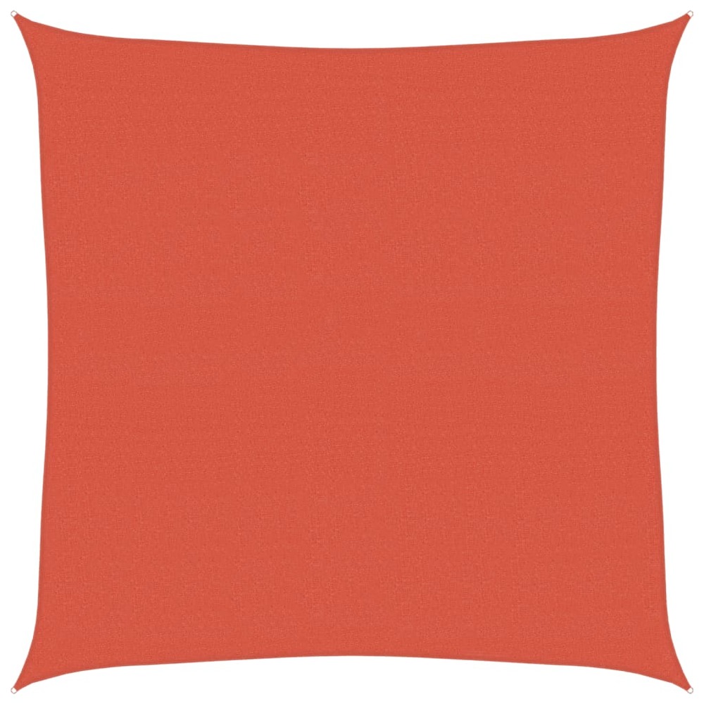 Voile d'ombrage 160 g/m² terre cuite 4x4 m pehd
