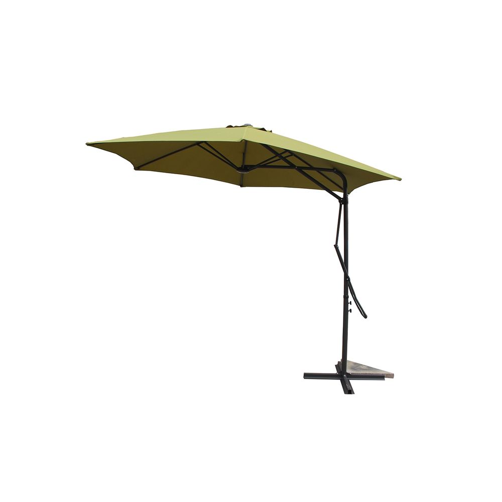 Parasol vert droit rond 294 x 294 m alcudia