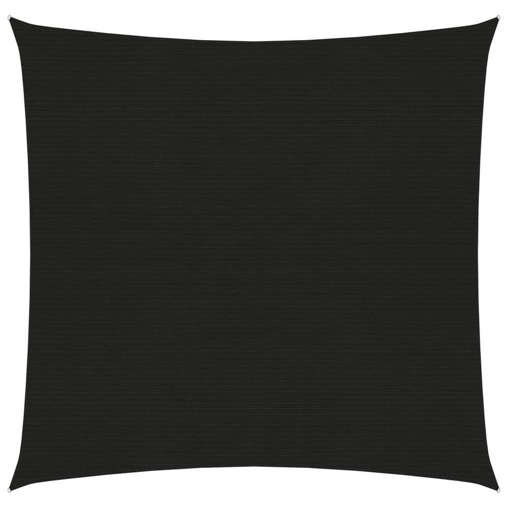 Voile toile d'ombrage parasol 160 g/m² 4,5 x 4,5 m pehd noir