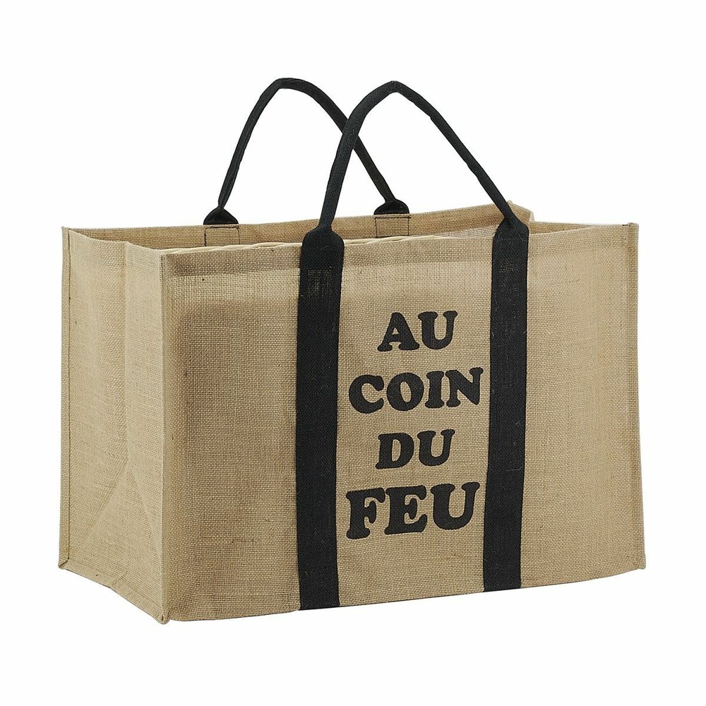 Sac à bûches en jute