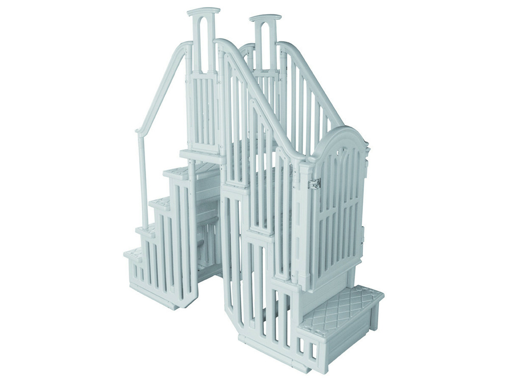 Escalier double pour piscine 