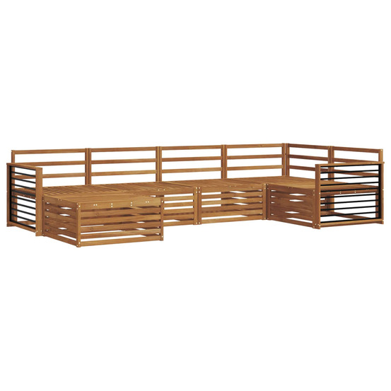 Ensemble de canapés d'extérieur 6 pcs naturel