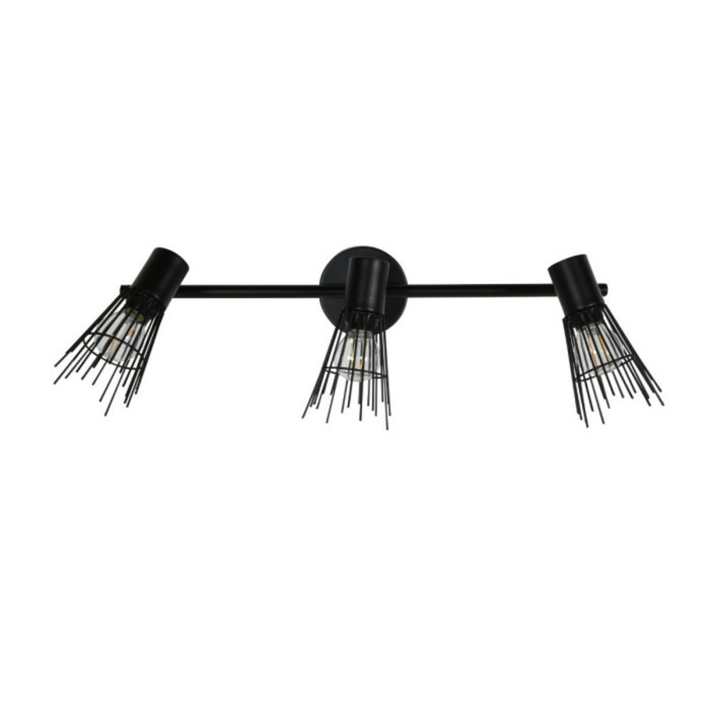 Plafonnier 3 spots pico 24cm noir