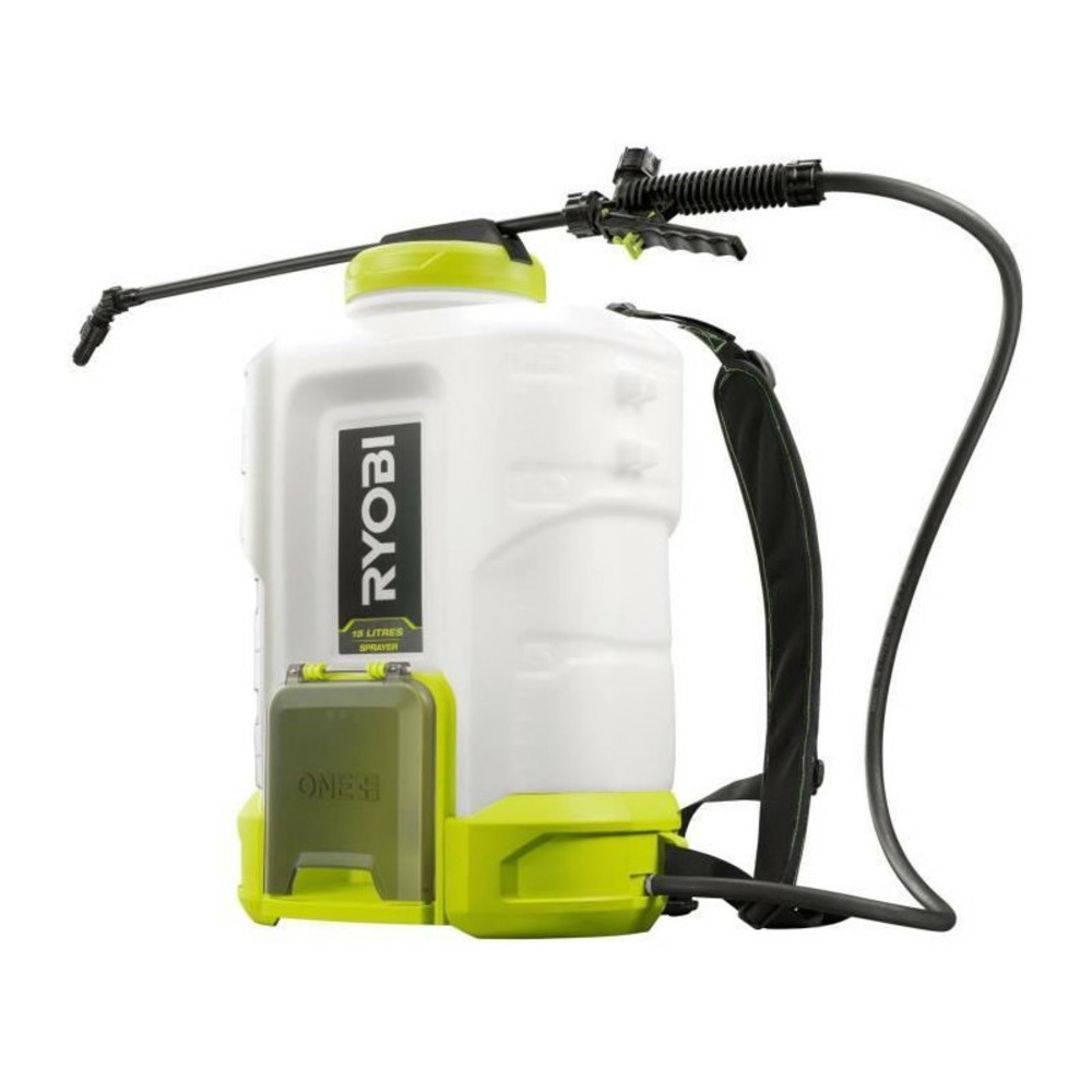 Pulvérisateur a dos 18 v - ryobi - jusqu'a 6,2 bars - débit 1 l/min a 1,8 l/min - réservoir 15 l