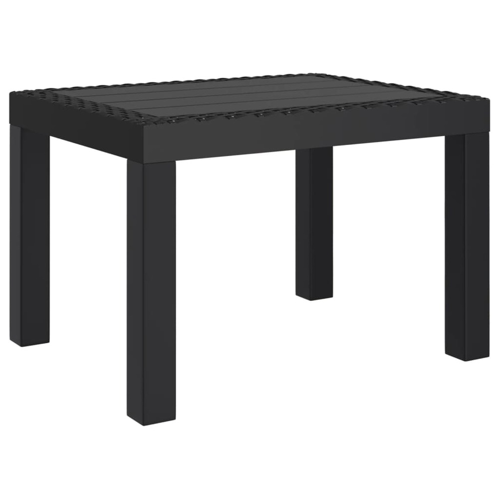 Table de jardin anthracite 59x47x40 cm pp