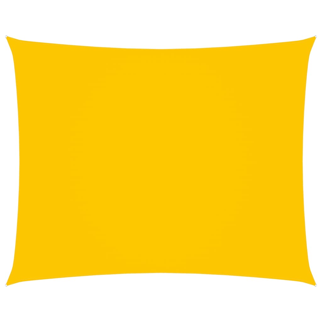 Voile de parasol tissu oxford rectangulaire 3,5x4,5 m jaune