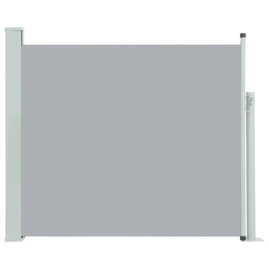 Auvent latéral rétractable de patio 100x300 cm gris