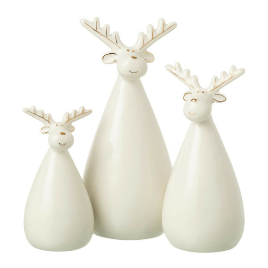 Lot de 3 rennes déco