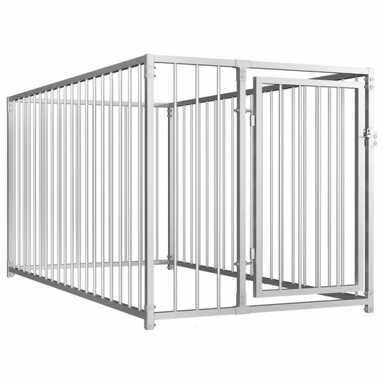 Chenil extérieur cage enclos parc animaux chien d'extérieur pour chiens 100 cm