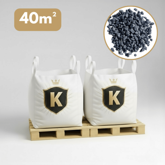 Galet marbre gris anthracite 12/25 mm – pack 2 big bag +/- 1,5t – 40 m²